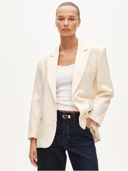 J. Crew Gamine Blazer In Cotton-Blend Twill Cs650